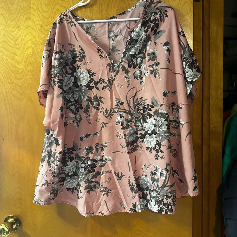 Light pink floral top